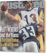 St. Louis Rams Qb Kurt Warner, Super Bowl Xxxiv Sports Illustrated Cover Wood Print