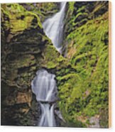 St Nectan's Kieve Waterfall, Cornwall Wood Print