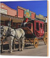 Stagecoach, Tombstone Wood Print
