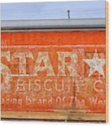 Star Biscuit Company Wood Print