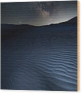 Starry Dune Wood Print