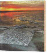 St.clair Icescape Ii Wi9179 Wood Print