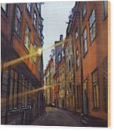 Stockholm- The Old City Wood Print