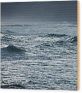 Stormy Ocean Wood Print