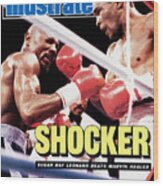 Sugar Ray Leonard, 1987 Wbc Middleweight Title Sports Illustrated Cover Wood Print