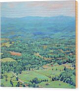 Summer Of My Dreams - Summertime View Of The Valley Wood Print