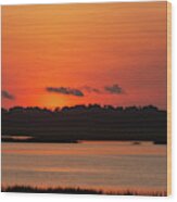 Sunrise Over Drunken Jack Island Wood Print