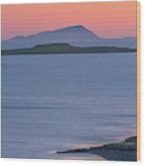 Sunset At Stein, Waternish, Isle Of Skye Wood Print