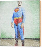 Superman Wood Print