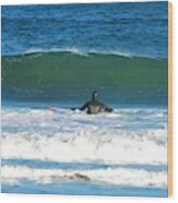 - Surfer, York Me Wood Print