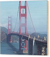 Surreal View Of The Golden Gate Bridge Wood Print