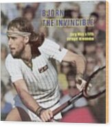 Sweden Bjorn Borg, 1980 Wimbledon Sports Illustrated Cover Wood Print