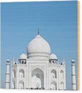 Taj Mahal In Agra, India Wood Print
