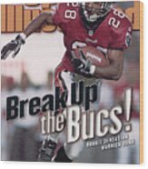 Tampa Bay Buccaneers Warrick Dunn... Sports Illustrated Cover Wood Print
