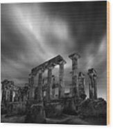 Temple Of Aphaia Wood Print