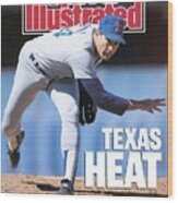 Texas Rangers Nolan Ryan... Sports Illustrated Cover Wood Print