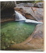 The Basin At Franconia Notch State Park 2x1 Wood Print