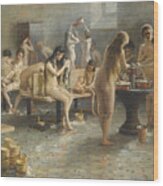 The Bath House. Artist Plotnikov Wood Print