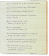 The Beatitudes 12 Wood Print