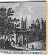 The Cathedral Church Of Canterbury Wood Print