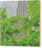 The Cathedral Of Learning 1 Wood Print