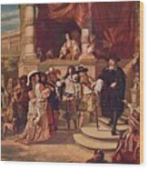 The Disgrace Of Lord Clarendon 1667 1905 Wood Print