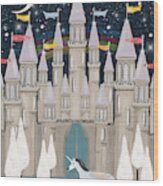 The Fairy Princess Castle Wood Print