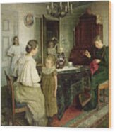 The Family Of The Artist, 1895 Wood Print