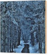 The Frosted Woods Wood Print