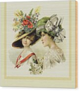 The Garden Hats Wood Print