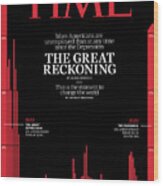 The Great Reckoning Time Cover Wood Print