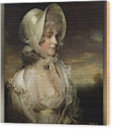 The Honerable Lucy Byng By John Hoppner Wood Print