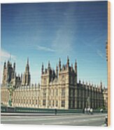 The Houses Of Parliament & Big Ben Wood Print