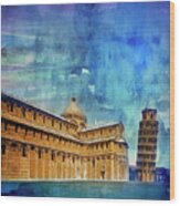 The Leaning Tower Wood Print