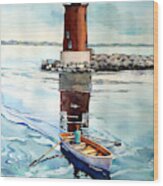 The Lighthouse Keeper Wood Print