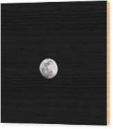 The Moon Wood Print