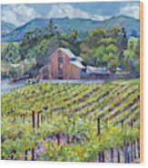 The Napa Winery Barn Wood Print