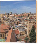 The Old City Of Jerusalem Wood Print
