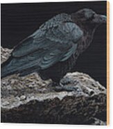 The Raven Wood Print