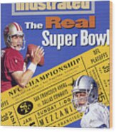 The Real Super Bowl, 1995 Nfc Championship Preview Sports Illustrated Cover Wood Print