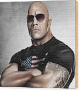 The Rock Dwayne Johnson I I Wood Print