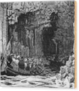 The Royal Visit To Fingals Cave Wood Print