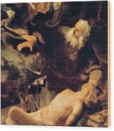 The Sacrifice Of Isaac, 1635. Artist Wood Print