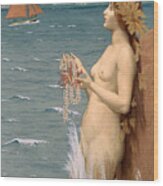 The Siren La Sirene Wood Print