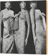 The Supremes In Sequins Wood Print