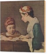 The Young Governess Wood Print