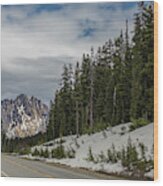 A Mountain At The End Of The Road, North Cascades National Park, Washington Wood Print