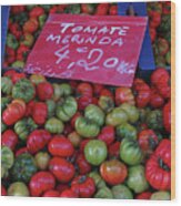 Tomatoes Wood Print