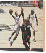 Toronto Raptors V Los Angeles Clippers Wood Print