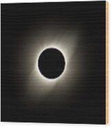 Total Solar Eclipse Chile Wood Print